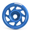 Load image into Gallery viewer, PERRIN 93-14 Subaru Impreza (Incl. 02-14 WRX) / 04-21 STI (w/o AC) Lightened Crank Pulley - Blue - Back View