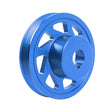Load image into Gallery viewer, PERRIN 93-14 Subaru Impreza (Incl. 02-14 WRX) / 04-21 STI (w/o AC) Lightened Crank Pulley - Blue - Installation View