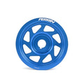 Load image into Gallery viewer, PERRIN 93-14 Subaru Impreza (Incl. 02-14 WRX) / 04-21 STI Lightened Crank Pulley - Blue - Side View