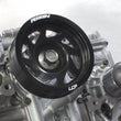 Load image into Gallery viewer, PERRIN 93-14 Subaru Impreza (Incl. 02-14 WRX) / 04-21 STI Lightened Crank Pulley - Black - Main Product View