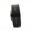 Load image into Gallery viewer, PERRIN 93-14 Subaru Impreza (Incl. 02-14 WRX) / 04-21 STI Lightened Crank Pulley - Black - Side View