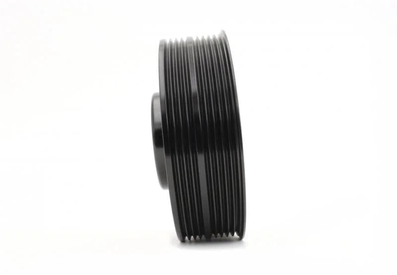 PERRIN 93-14 Subaru Impreza (Incl. 02-14 WRX) / 04-21 STI Lightened Crank Pulley - Black - Side View