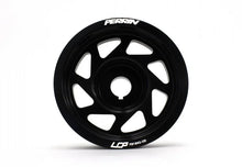 Load image into Gallery viewer, PERRIN 93-14 Subaru Impreza (Incl. 02-14 WRX) / 04-21 STI Lightened Crank Pulley - Black - Back View