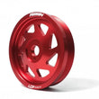 Load image into Gallery viewer, PERRIN 93-14 Subaru Impreza (Incl. 02-14 WRX) / 04-21 STI Lightened Crank Pulley - Red - Main Product View