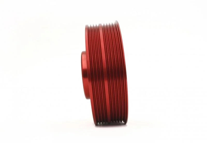 PERRIN 93-14 Subaru Impreza (Incl. 02-14 WRX) / 04-21 STI Lightened Crank Pulley - Red - Additional View 7