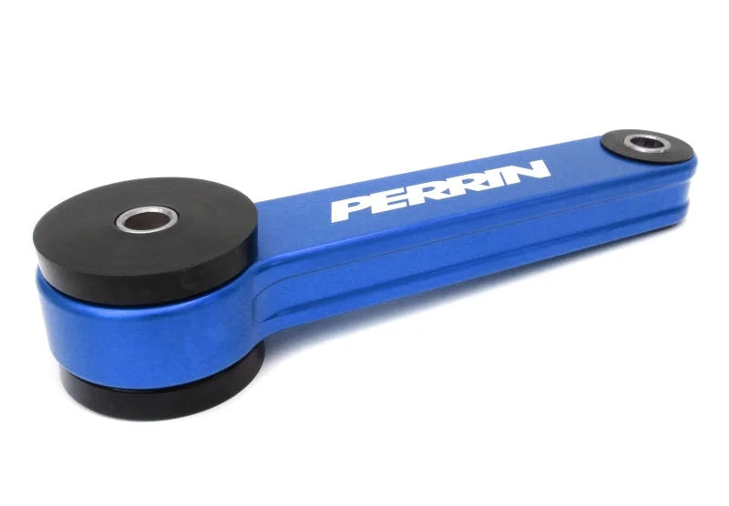 PERRIN 93-25 Subaru WRX/STI/Impreza/Crosstrek 09-25 Forester/Legacy Pitch Stop Mount - Blue - Side View