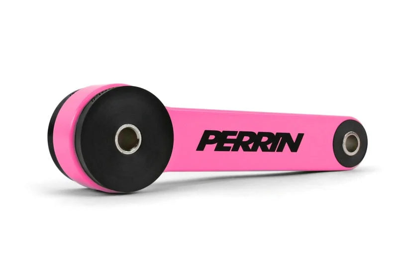 PERRIN 93-25 Subaru WRX/STI/Impreza/Crosstrek 09-25 Forester/Legacy Pitch Stop Mount - Pink - Side View
