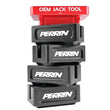 Load image into Gallery viewer, PERRIN 93-25 Subaru WRX/STI/Impreza/OBXT/LGT &amp; 13-25 BRZ/GR86/Crosstrek Jack Pad Set (5pc) - Black - Additional View 7