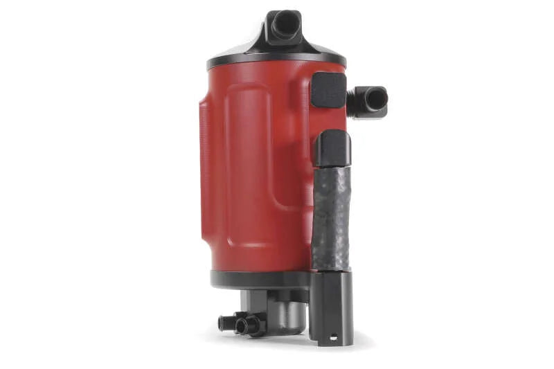 PERRIN Air Oil Separator - Red fits 2022-2025 Subaru WRX - Side View