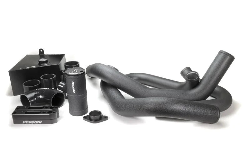 PERRIN Front Mount Intercooler Boost Tube Kit - Black fits 2015-2021 Subaru WRX - Main Product View