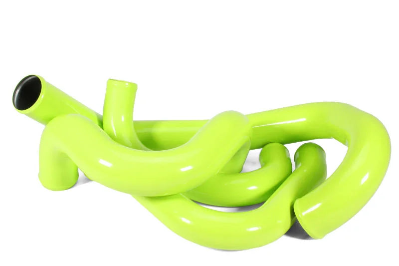 PERRIN Front Mount Intercooler Boost Tube Kit - Neon Yellow fits 2015-2021 Subaru WRX - Main Product View