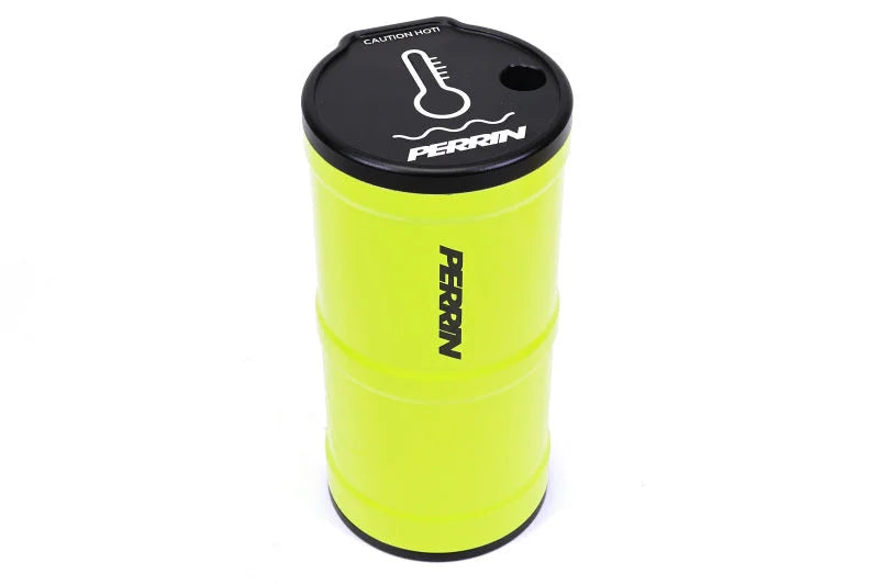 PERRIN Front Mount Intercooler Boost Tube Kit - Neon Yellow fits 2015-2021 Subaru WRX - Side View
