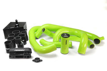 Load image into Gallery viewer, PERRIN Front Mount Intercooler Boost Tube Kit - Neon Yellow fits 2015-2021 Subaru WRX - Back View