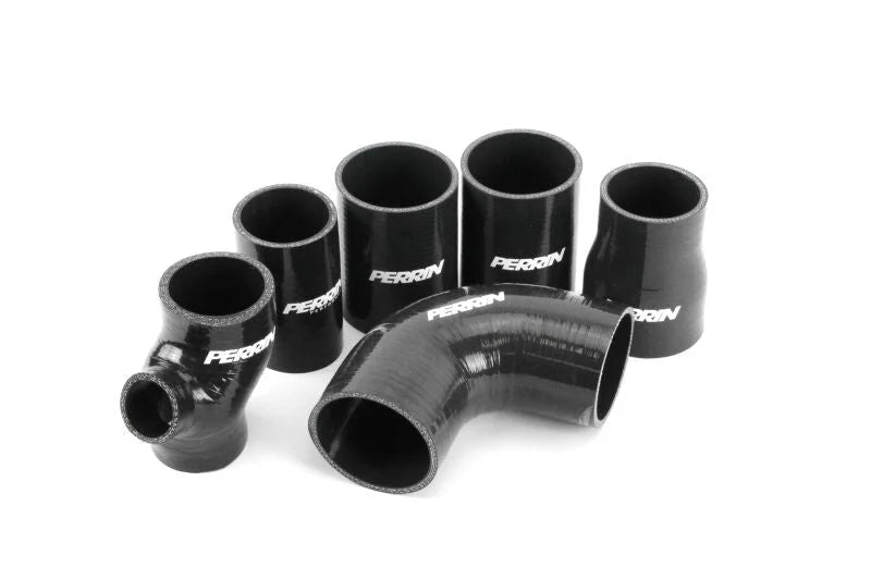 PERRIN Front Mount Intercooler Boost Tube Kit - Neon Yellow fits 2015-2021 Subaru WRX - Additional View 5