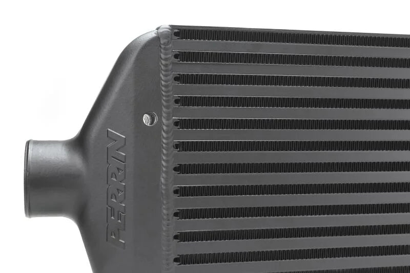 PERRIN Large Size Front Mount Intercooler Core - Black fits 2015-2025 Subaru WRX / STI - Installation View