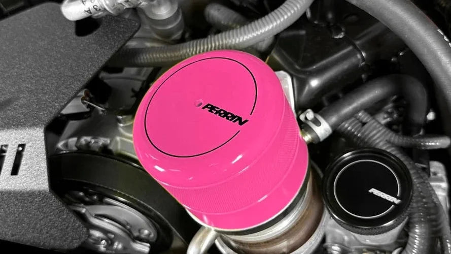 PERRIN 15-25 Subaru WRX & 13-25 BRZ/FR-S/86/GR86 Oil Filter Cover - Hyper Pink - Additional View 5