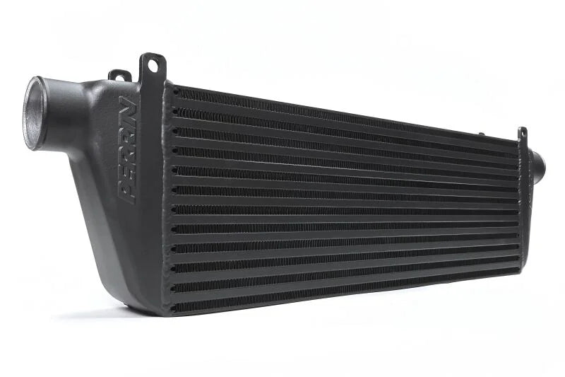 PERRIN Standard Size Front Mount Intercooler Core - Black fits 2002-2025 Subaru WRX / STI - Side View