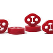 Load image into Gallery viewer, PERRIN Subaru / Universal 12mm ID 1.5in. Hole Offset Exhaust Hanger - Red (Sold Individually) - Main Product View