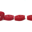 Load image into Gallery viewer, PERRIN Subaru / Universal 15mm ID 1.5in. Hole Offset Exhaust Hanger - Red (Sold Individually) - Side View