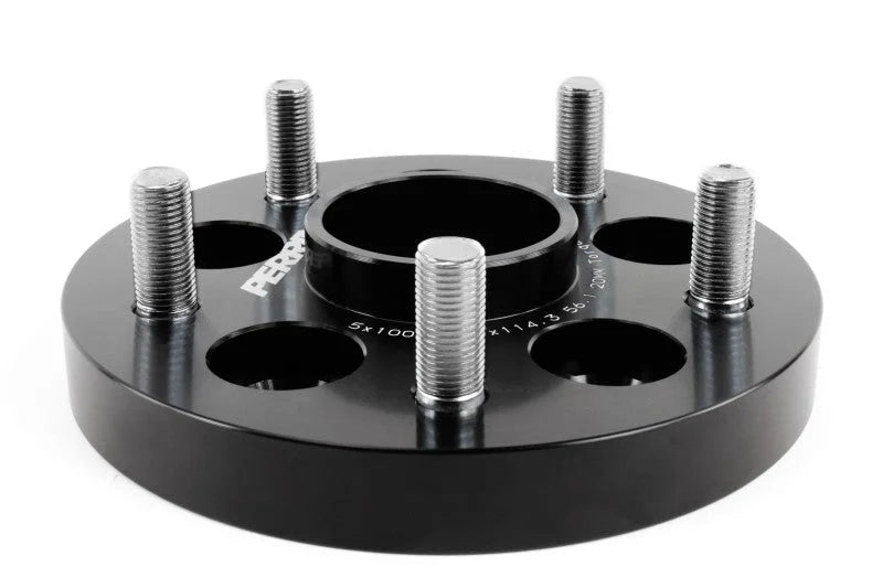 PERRIN Subaru/Toyota/Scion 20mm Wheel Adapter (Bolt-On Type) 5x100 to 5x114.3 w/56mm Hub - Pair - Installation View