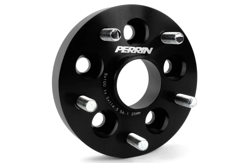 PERRIN Subaru/Toyota/Scion 25mm Wheel Adapter (Bolt-On Type) 5x100 to 5x114.3 w/56mm Hub - Pair - Installation View
