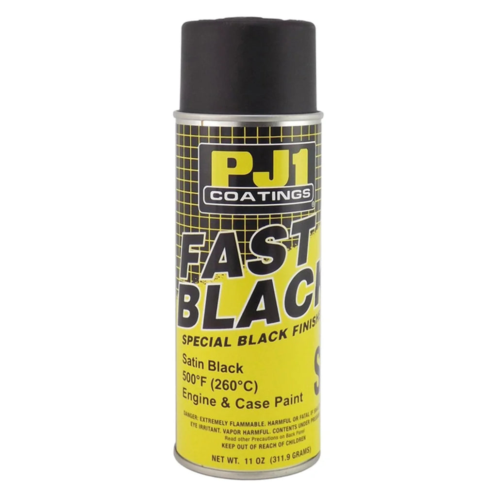PJ1 Products High-Temperature Paint - Satin Black - 12 oz. net wt. - Aerosol 16-SAT
