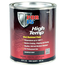 Load image into Gallery viewer, POR-15 High Temperature Factory Gray Paint Quart 44204