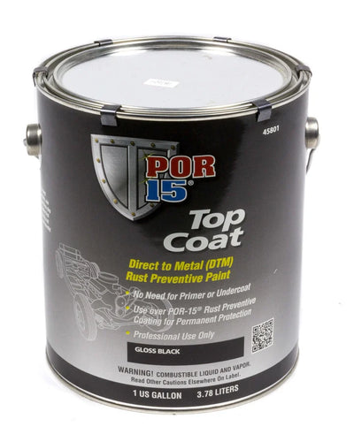 POR-15 Top Coat Gloss Black 1 Gallon