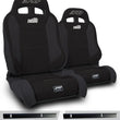 Load image into Gallery viewer, PRP 03-06 Jeep Wrangler TJ Enduro Elite Suspension Seat - Trek Edition - Black (Pair) - Main Product View