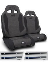 Load image into Gallery viewer, PRP 03-06 Jeep Wrangler TJ Enduro Elite Suspension Seat Trek Edition - Gray (Pair) - Main Product View