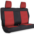 Load image into Gallery viewer, PRP 07 Jeep Wrangler JKU Rear Seat Cover/4 door - Black/Red - Main Product View
