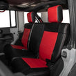 Load image into Gallery viewer, PRP 07 Jeep Wrangler JKU Rear Seat Cover/4 door - Black/Red - Side View