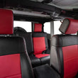 Load image into Gallery viewer, PRP 11-12 Jeep Wrangler JK Front Seat Covers/2 door or 4 door (Pair) - Black/Red - Side View