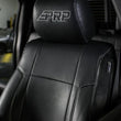 Load image into Gallery viewer, PRP 12-14 Ford Raptor Front Seat Covers (Pair) - Black w Silver Stitch - Main Product View