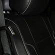 Load image into Gallery viewer, PRP 12-14 Ford Raptor Front Seat Covers (Pair) - Black w Silver Stitch - Side View