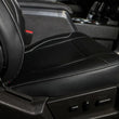 Load image into Gallery viewer, PRP 12-14 Ford Raptor Front Seat Covers (Pair) - Black w Silver Stitch - Back View