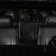 Load image into Gallery viewer, PRP 12-14 Ford Raptor Front Seat Covers (Pair) - Black w Silver Stitch - Installation View