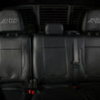 Load image into Gallery viewer, PRP 12-14 Ford Raptor  Rear Bench Seat Covers- Black with Silver Stitch - Side View