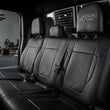 Load image into Gallery viewer, PRP 12-14 Ford Raptor  Rear Bench Seat Covers- Black with Silver Stitch - Back View