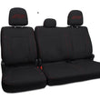 Load image into Gallery viewer, PRP 12-14 Ford Raptor Rear Bench Seat Covers - Black w/ Red Stitch