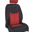 Load image into Gallery viewer, PRP 13-18 Jeep Wrangler JK Front Seat Covers/2 door or 4 door (Pair) - Black/Red - Main Product View