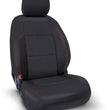 Load image into Gallery viewer, PRP 2016+ Toyota Tacoma Front Seat Covers (Pair) - Black with Red Stitching