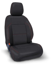 Load image into Gallery viewer, PRP 2016+ Toyota Tacoma Front Seat Covers (Pair) - Black with Red Stitching