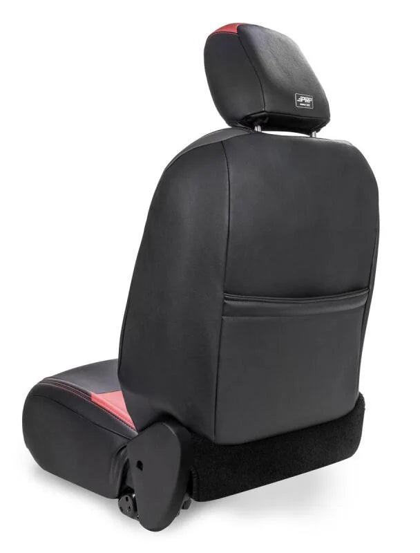 PRP 2018+ Jeep Wrangler JL/2 door/ Non-Rubicon  Front Seat Covers(Pair) - All Black - Detail View