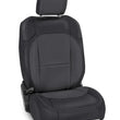 Load image into Gallery viewer, PRP 2018+ Jeep Wrangler JL/2 door/Rubicon Front Seat Covers (Pair) - Black/Grey - Main Product View