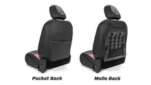Load image into Gallery viewer, PRP 2018+ Jeep Wrangler JL/2 door/Rubicon Front Seat Covers (Pair) - Black/Red - Back View