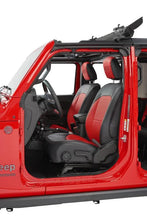 Load image into Gallery viewer, PRP 2018+ Jeep Wrangler JL/2 door/Rubicon Front Seat Covers (Pair) - Black/Red - Additional View 5