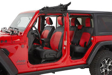 Load image into Gallery viewer, PRP 2018+ Jeep Wrangler JLU/4 Door/ Jeep Gladiator JT/ Rubicon Front Seat Covers (Pair) - Black/Red - Additional View 5