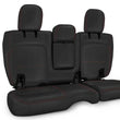Load image into Gallery viewer, PRP 2018+ Jeep Wrangler JLU/4 Door Rear Bench Cover w/ Leather Interior - Black w/ Red Stitching - Main Product View