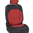 Load image into Gallery viewer, PRP 2018+ Jeep Wrangler JLU/4 Door/Jeep Gladiator JT/ Non-Rubicon Front Seat Covers(Pair) -Black/Red - Main Product View